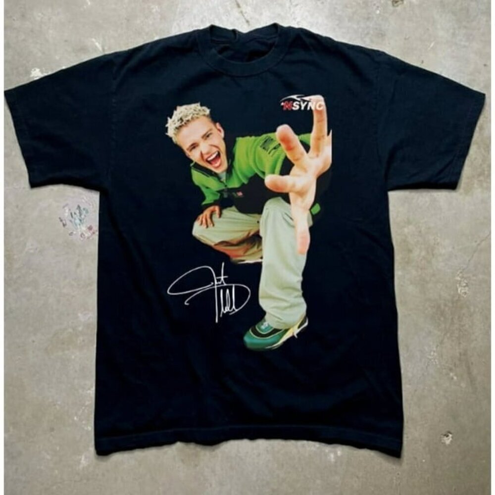 Justin Timberlake Signature Unisex T-Shirt Pop Music Fan Graphic Tee